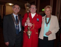 Alan and Pat - Inner Wheel - with the Mace Bearer